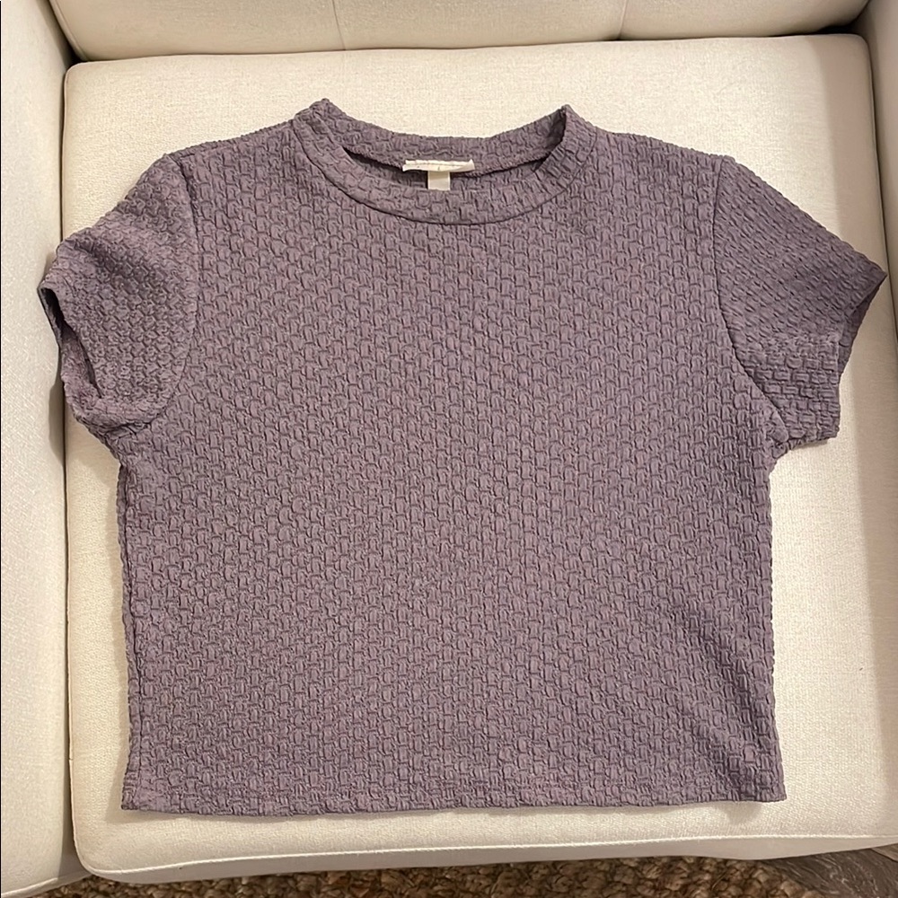 Textured Purple Women's Top